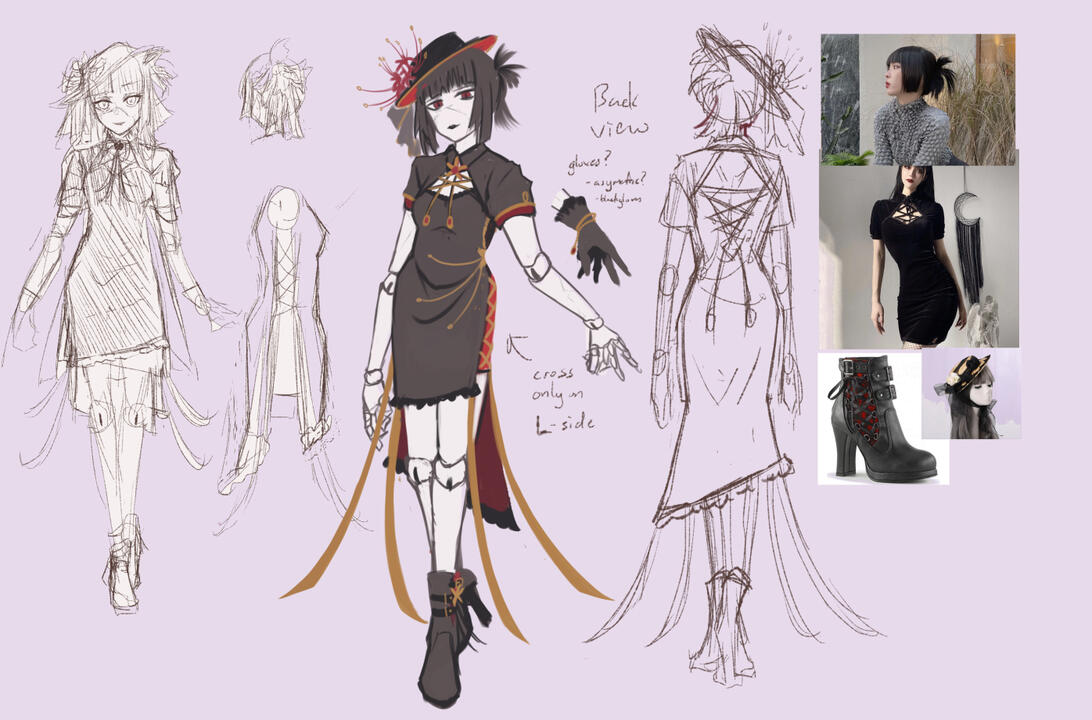 Character Concept Sketch - Living Doll