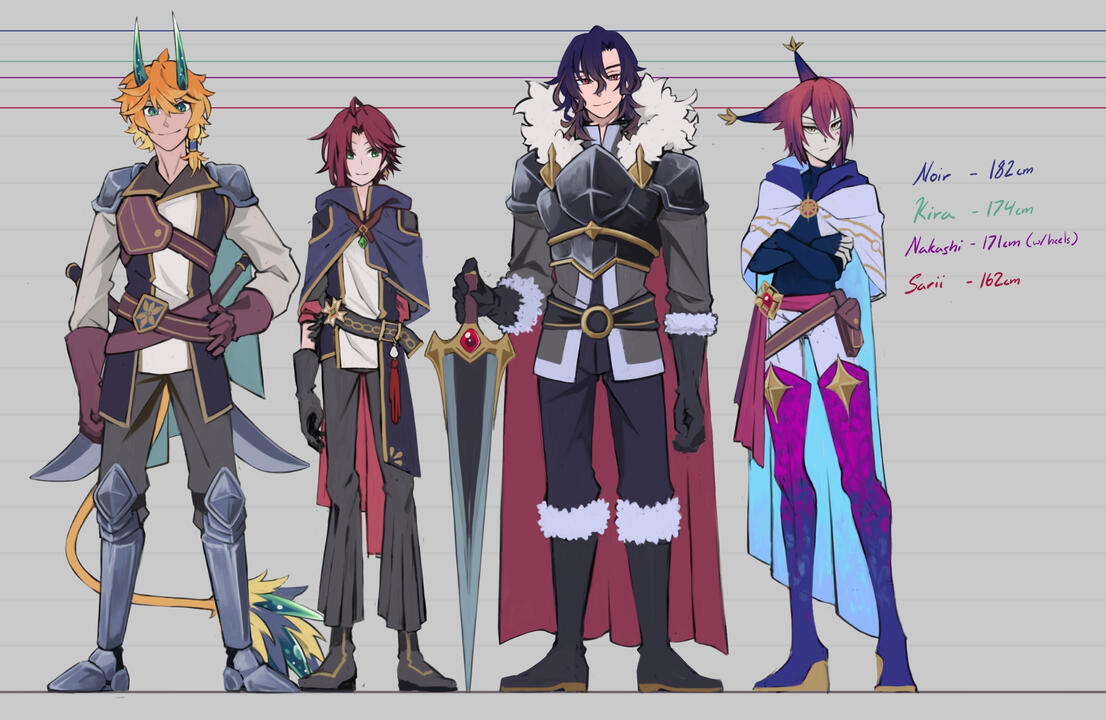 Character Height Chart - Xynverse